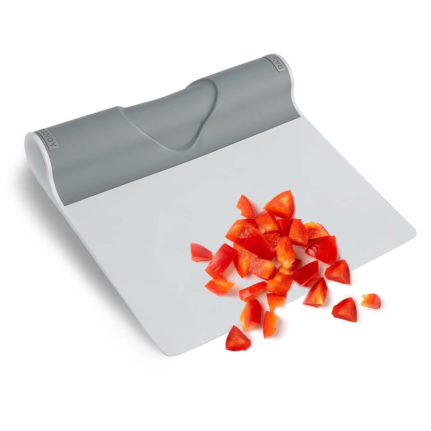 - DANDY ScooperDuper - Multi-Purpose Folding Food Mover, Bench Scraper, Dough Scraper, Food Scraper Tool, User-Friendly Kitchen Gadget for Cutting Board and Chef’s Knife