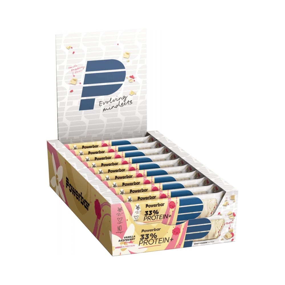 PowerBar 90 g Vanilla Raspberry Protein Plus Bar - by Power Bar