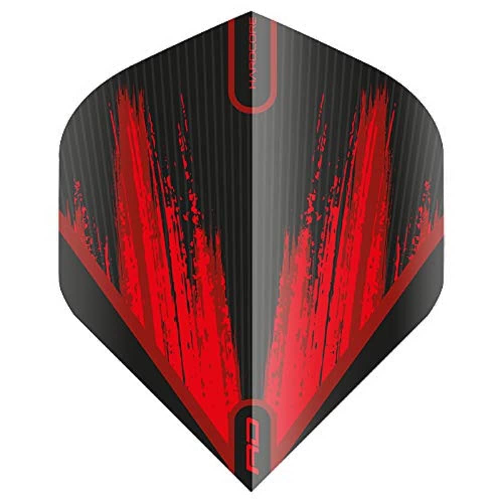 RED DRAGON Hardcore Radical Dart Flights - 4 sets Per Pack (12 Dart Flights in total)