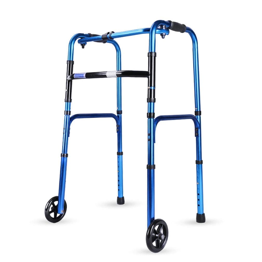 Walkers for seniors Foldable Rolling r Walker with 2 Wheels,Walking ity Aid Frame -Lightweight and Height Adjustable -Crutch Armrest for Elderly Adult Bariatric r walker, Durable Mo (#1) beautiful