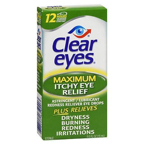 Clear Eyes Maximum Itchy Eye Relief 0.50 oz (Pack of 3)