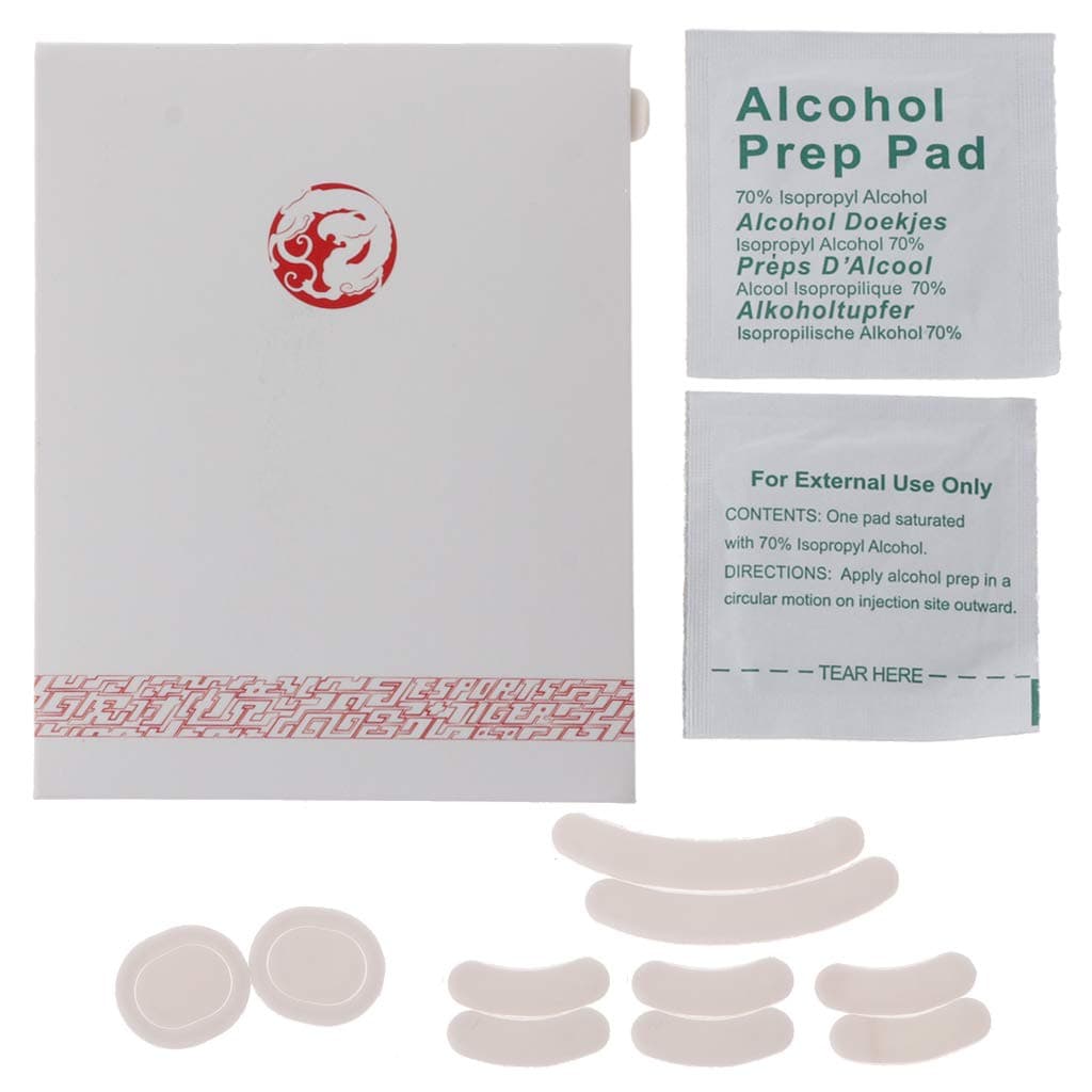 2 Sets/Pack Tiger Gaming Mouse Feet Mouse Skate for Logitech G Pro Wireless White Teflon Mouse Glides Curve Edge