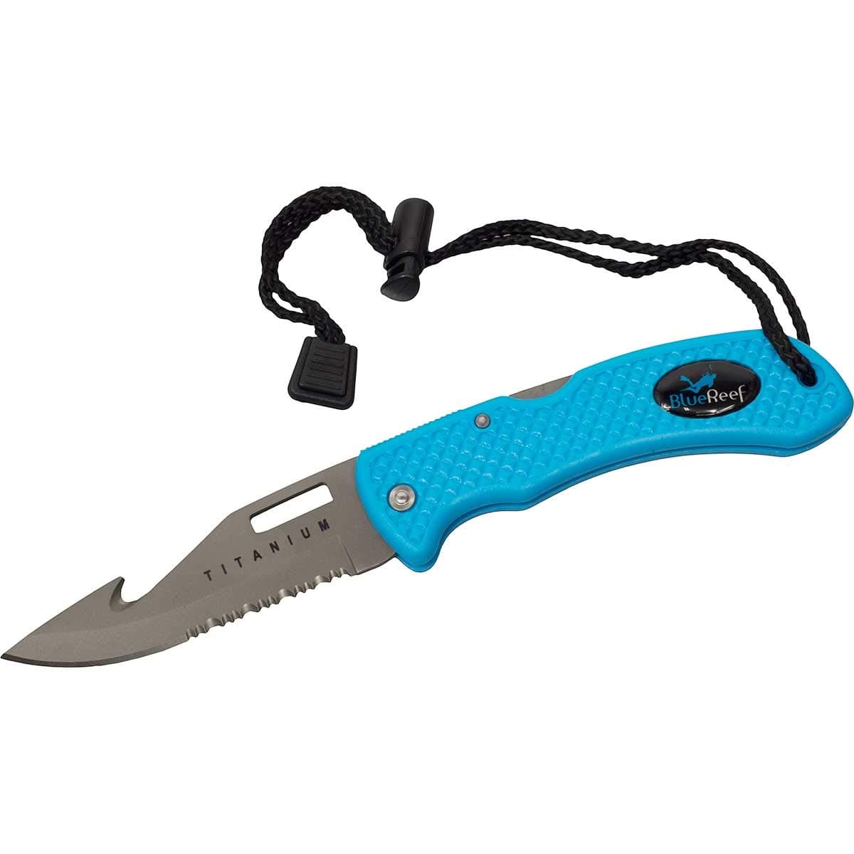 Scuba Titanium Folding Knife - Green