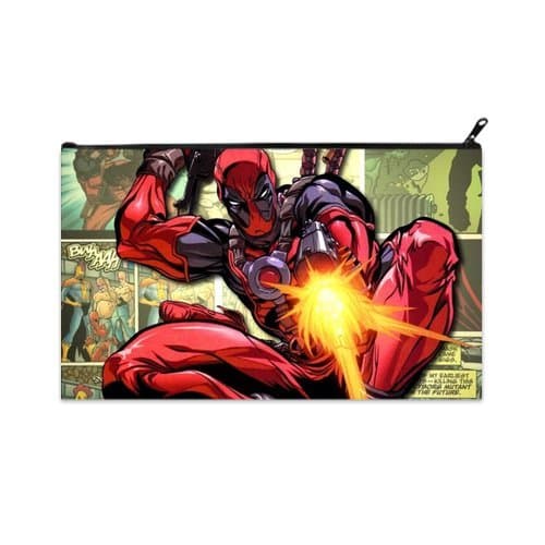 deadpool Custom 100% polyester fabric Stylish Pencil Case Bag (Twin Sides)