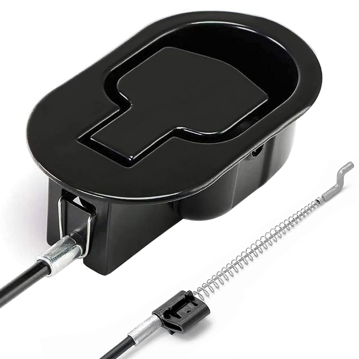 Metal recliner handle with cable