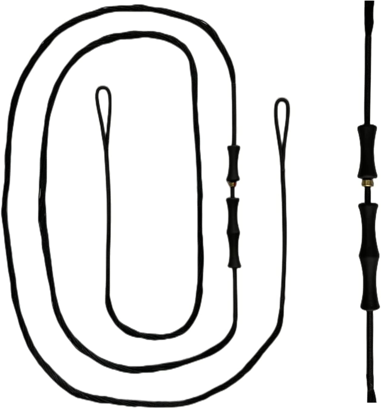 DEERACE Recurve Bow String and Bowstring Finger Savers Set, Dacron Bow String with Finger Guard