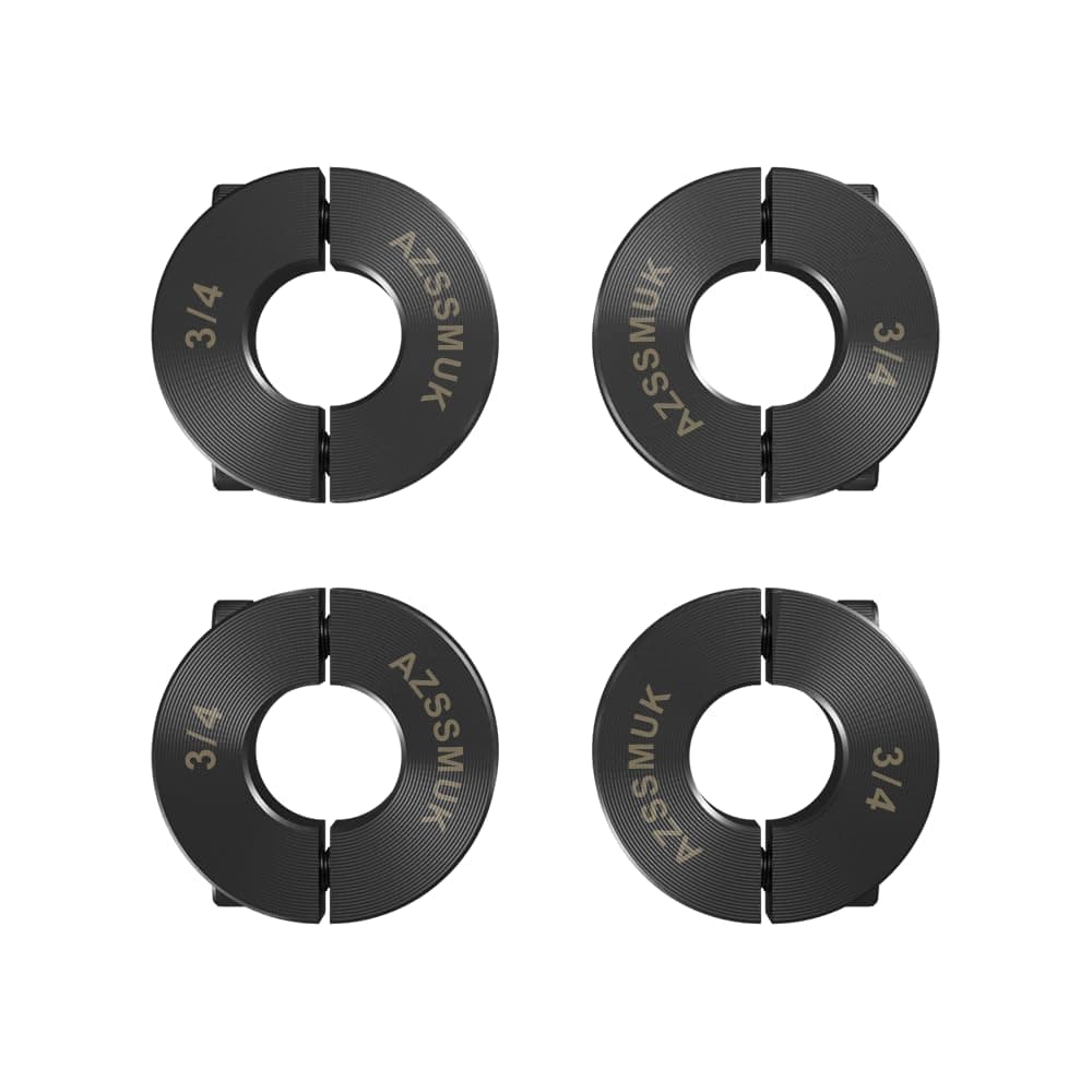 3/4" Bore Double Split Clamp-On Shaft Collars with Set Screw of 4-packed