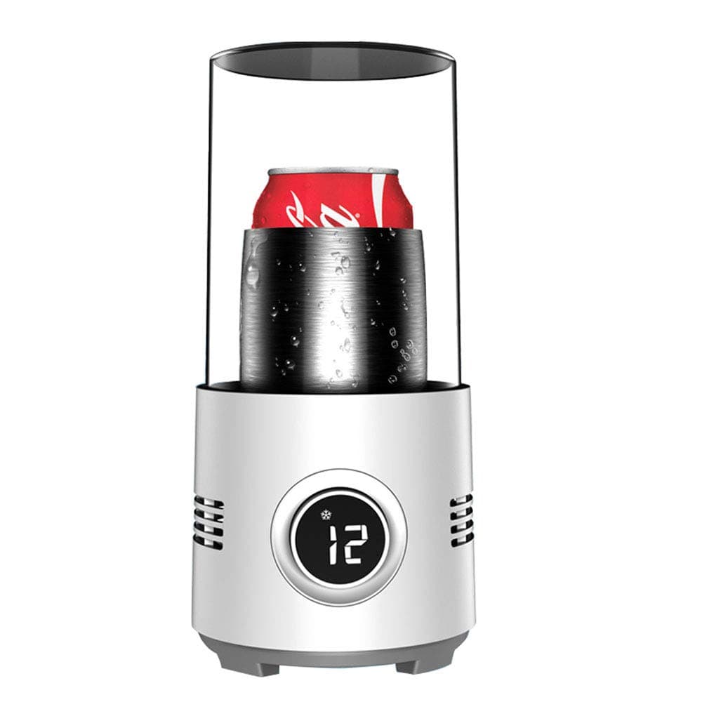 Cup Cooler-Coffee Warmer Desktop 2IN1, 60°C- 2°C Coffee Tea Drinks Mug Warmer Cooler Desktop Heating and Cooling Beverage Plate for Water,Milk,Beer,Cocoa