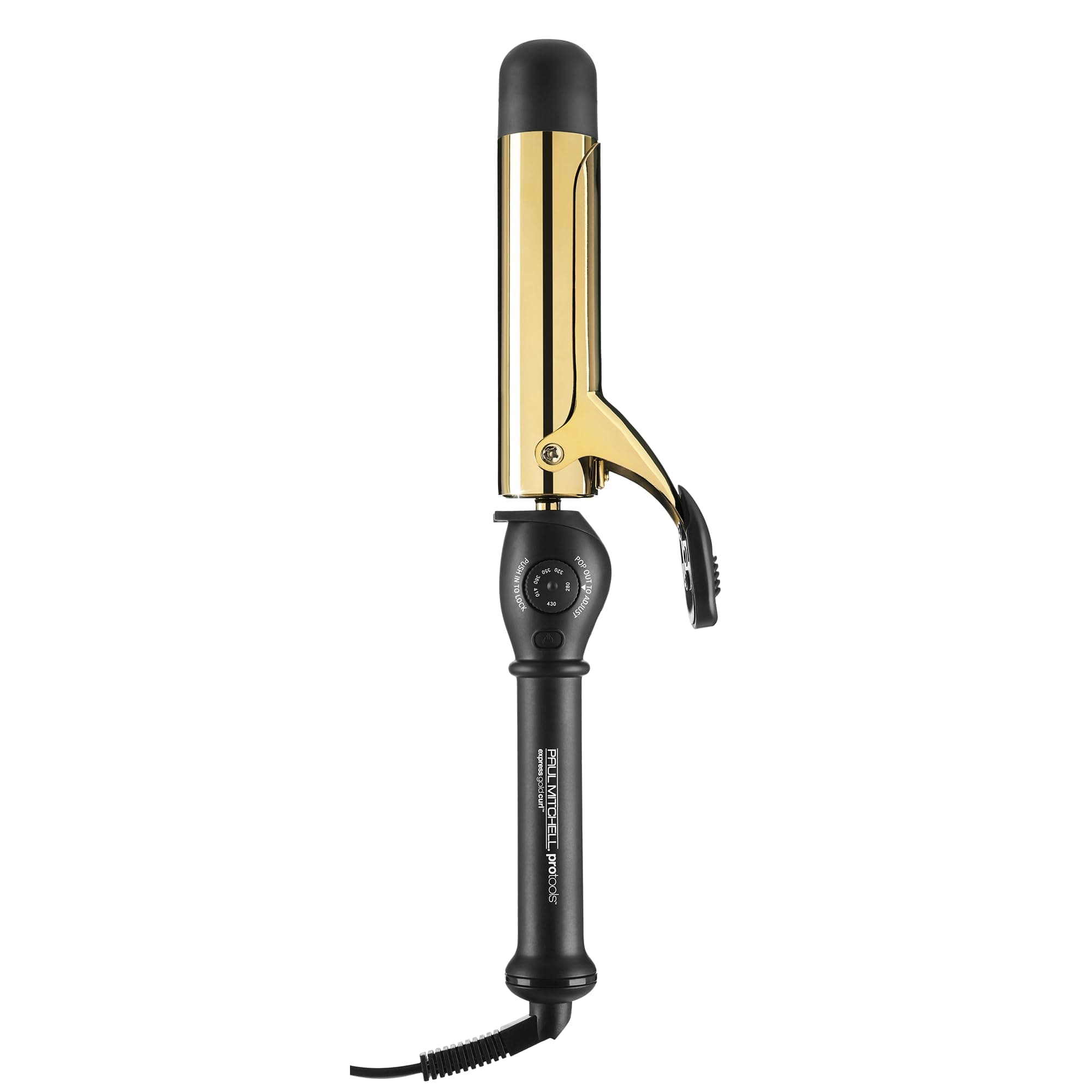 Pro Tools Express Gold Curl Titanium Curling Iron, Fast-Heating to Create a Variety of Curls