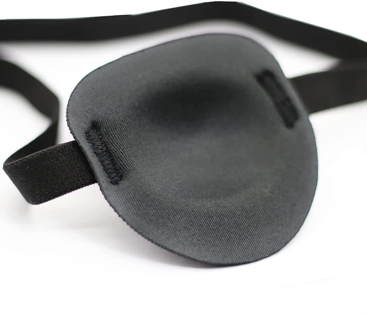 Anzailala Eye Patch for Adult Adjustable Eye Patch for lazy eye (Black)
