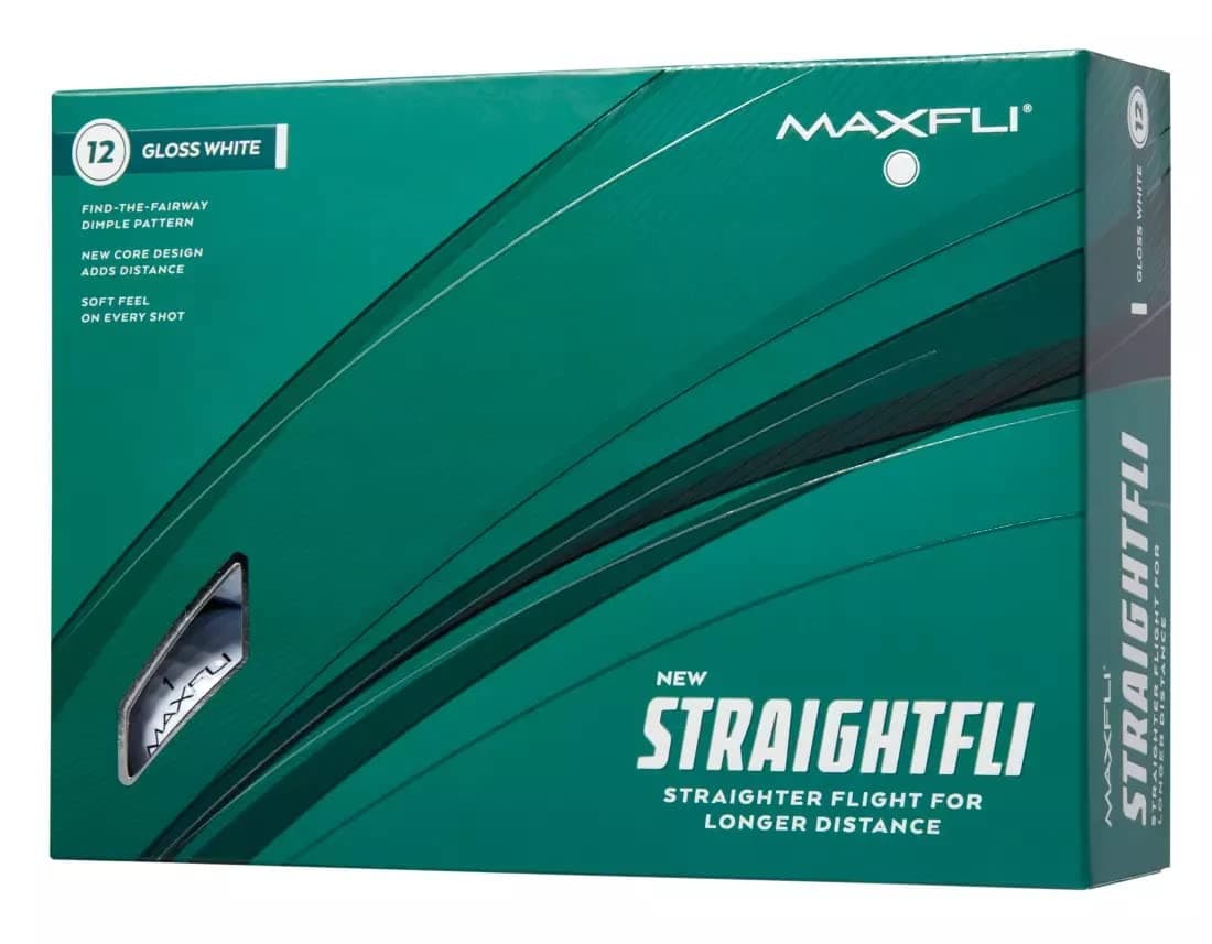 2023 Straightfli White Golf Balls- 12 Pack