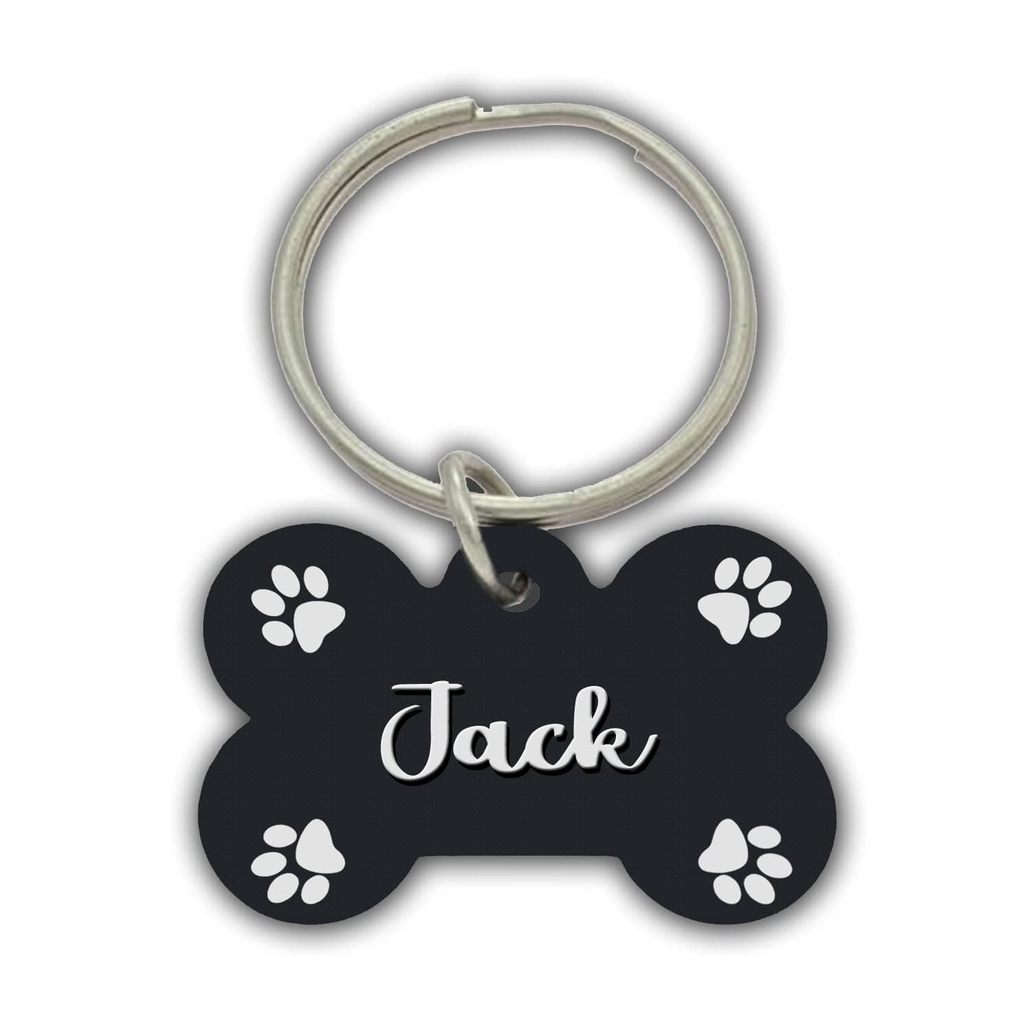 AWANI TRENDS Jack Pets Name/Identity Tag Bone Shape Tag for Dogs and Cats , Dog ID tag -ATPET02044