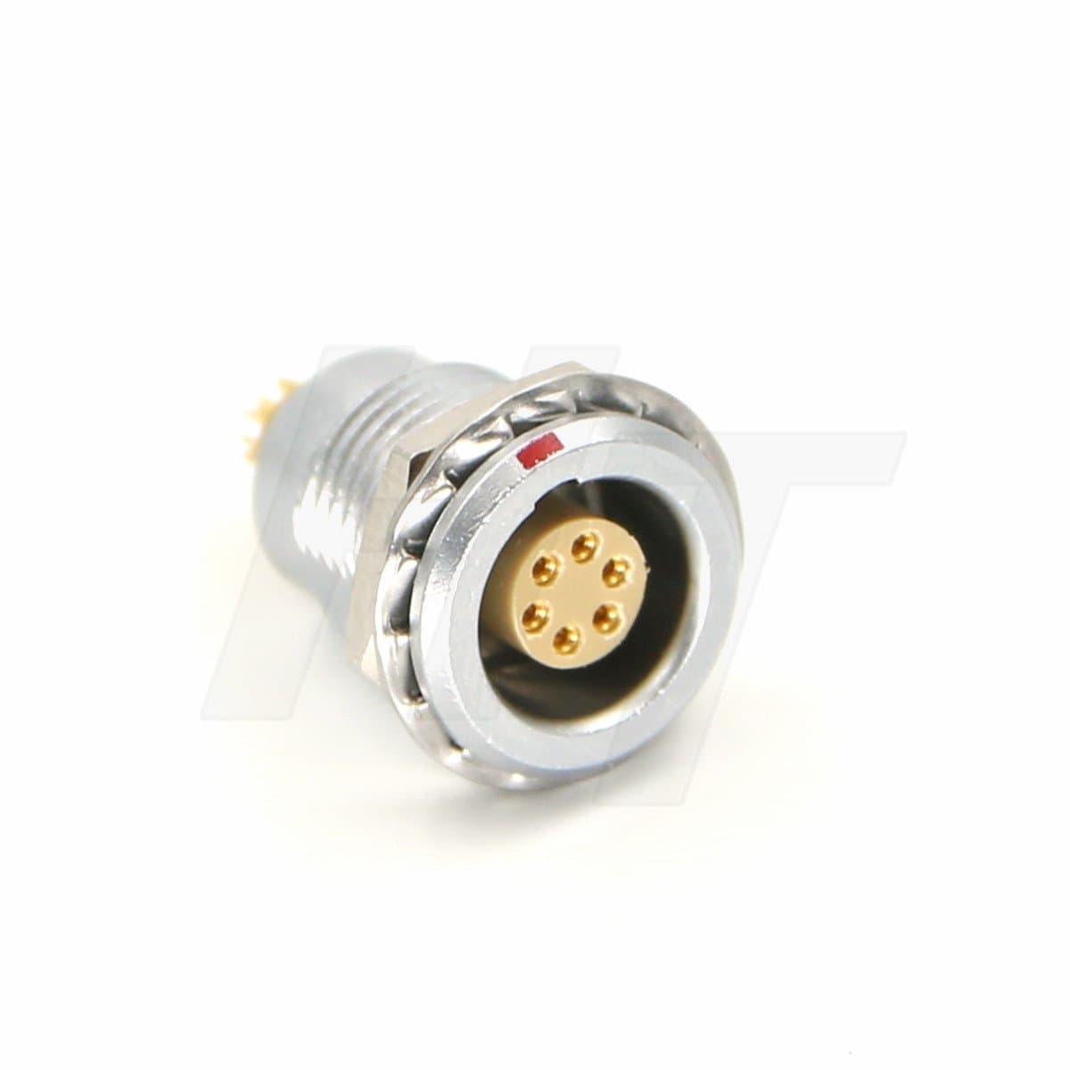 HangTon 0B Circular Push Pull Metal Connector Panel Mount Socket Egg 6 Pin Male Female Contacts (6P, Socket)