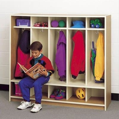 5-Section Children's Locker Color: Country Maple
