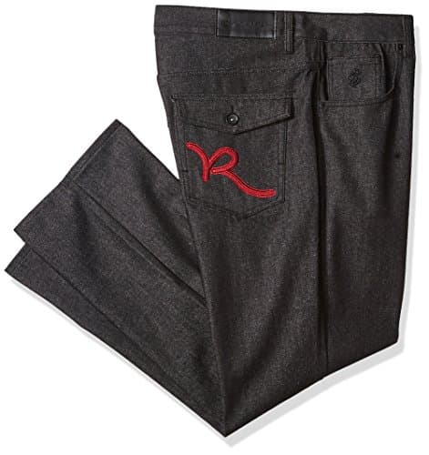 Men's Big and Tall R Script Flap Jean