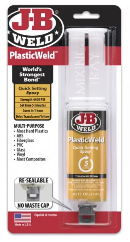 JB Weld 50132 25 ML Off-White PlasticWeld Quick Setting Epoxy