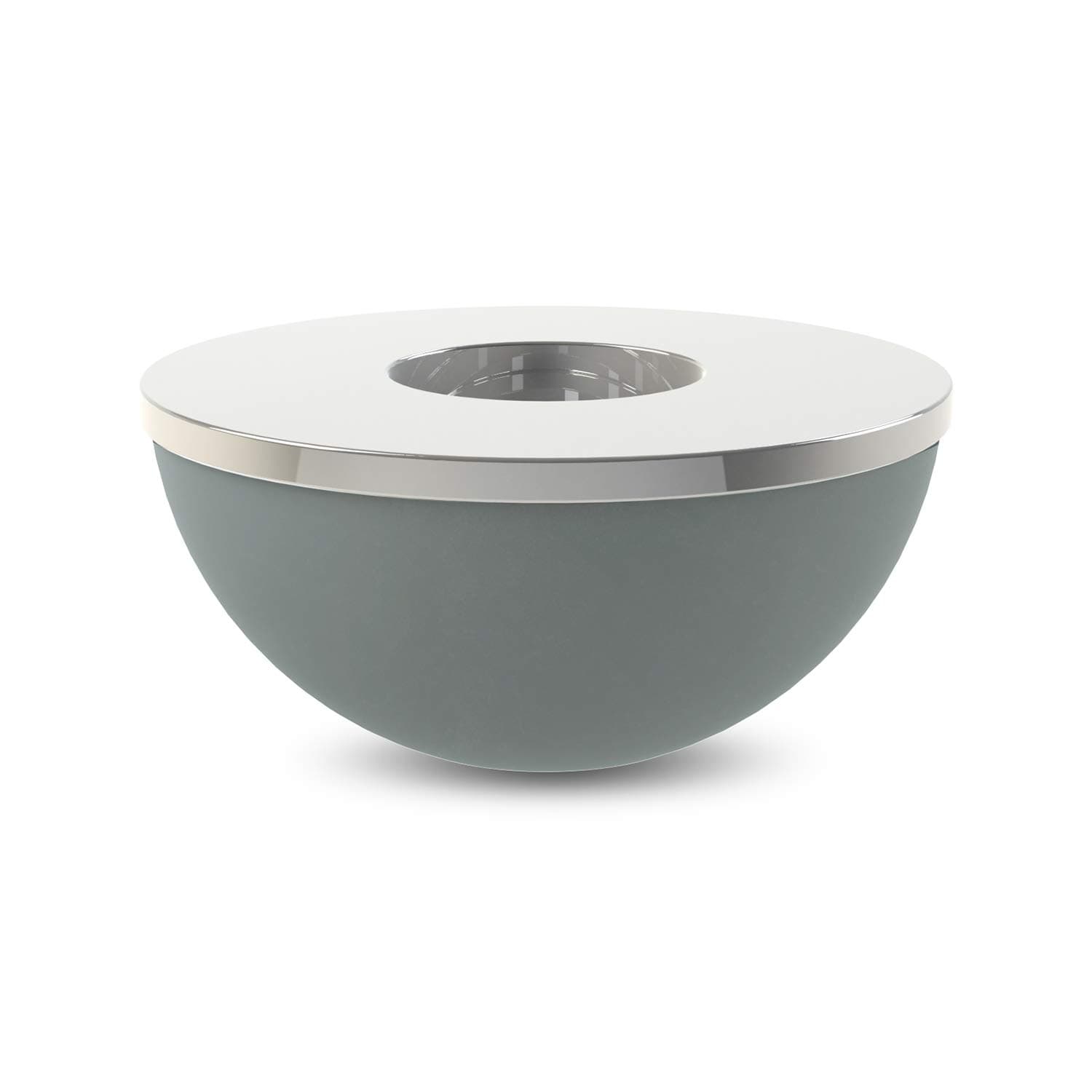 Cooee Design Light Bowl Tea Light Holder Ceramic Ocean Stainless Steel 10 cm