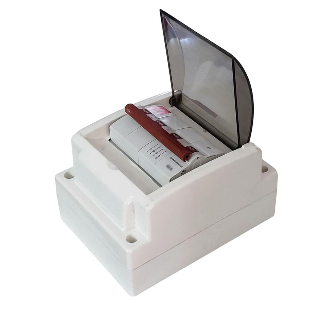 Daystar AC 4 Pole (FP) Isolator/Switch Disconnector With Pvc MCB Box Door Type Transparent Cover - (40A Isolator With DB Box)