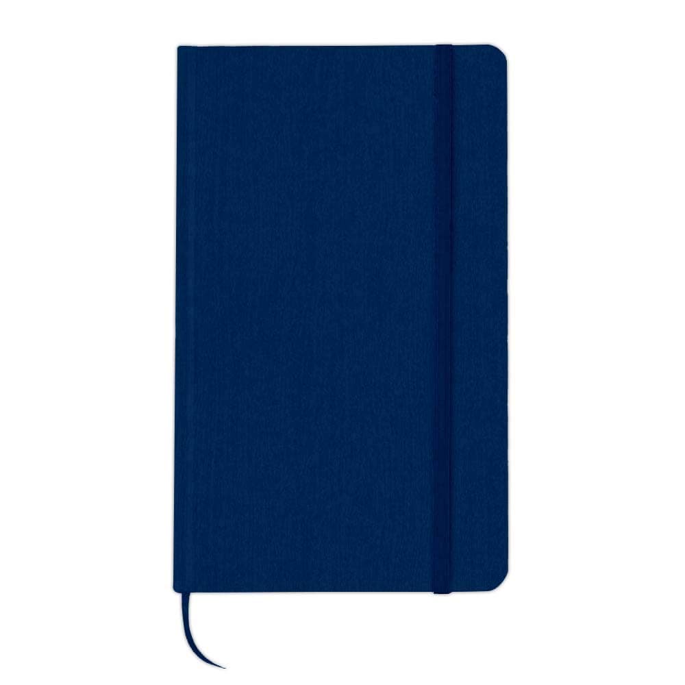 Sweda Blue Hardcover Notebook Journal, 80 Sheets/160 Pages Lined Journal Notebook, 5" x 8" Wood Grain Design, Bookmark, Elastic Band Closure, Premium Quality Paper