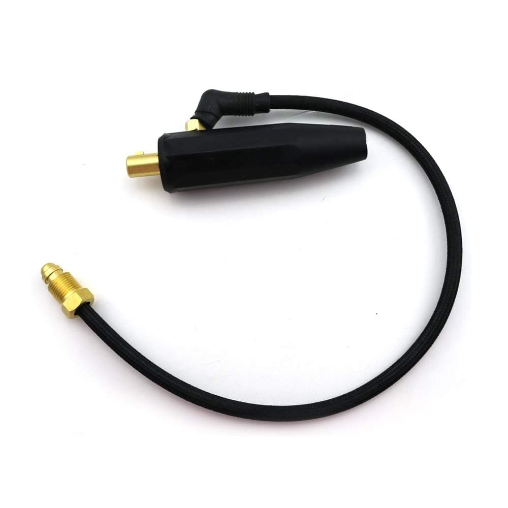 WeldingCity Dinse-type (50mm) Cable Adapter Plug Connector with Separate-hose for Air-cooled TIG Welding Torch 9-series and 17-series