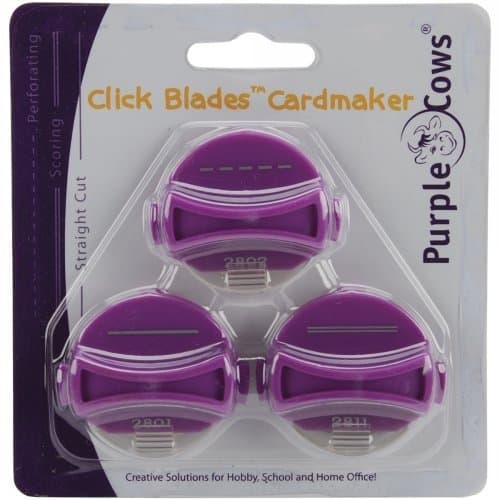 Purple Cows Incorporated - Click Blades 3 Pack - Cardmaker - Works With Models 1030, 1040, 1040c, 1050, 1060, and 6040