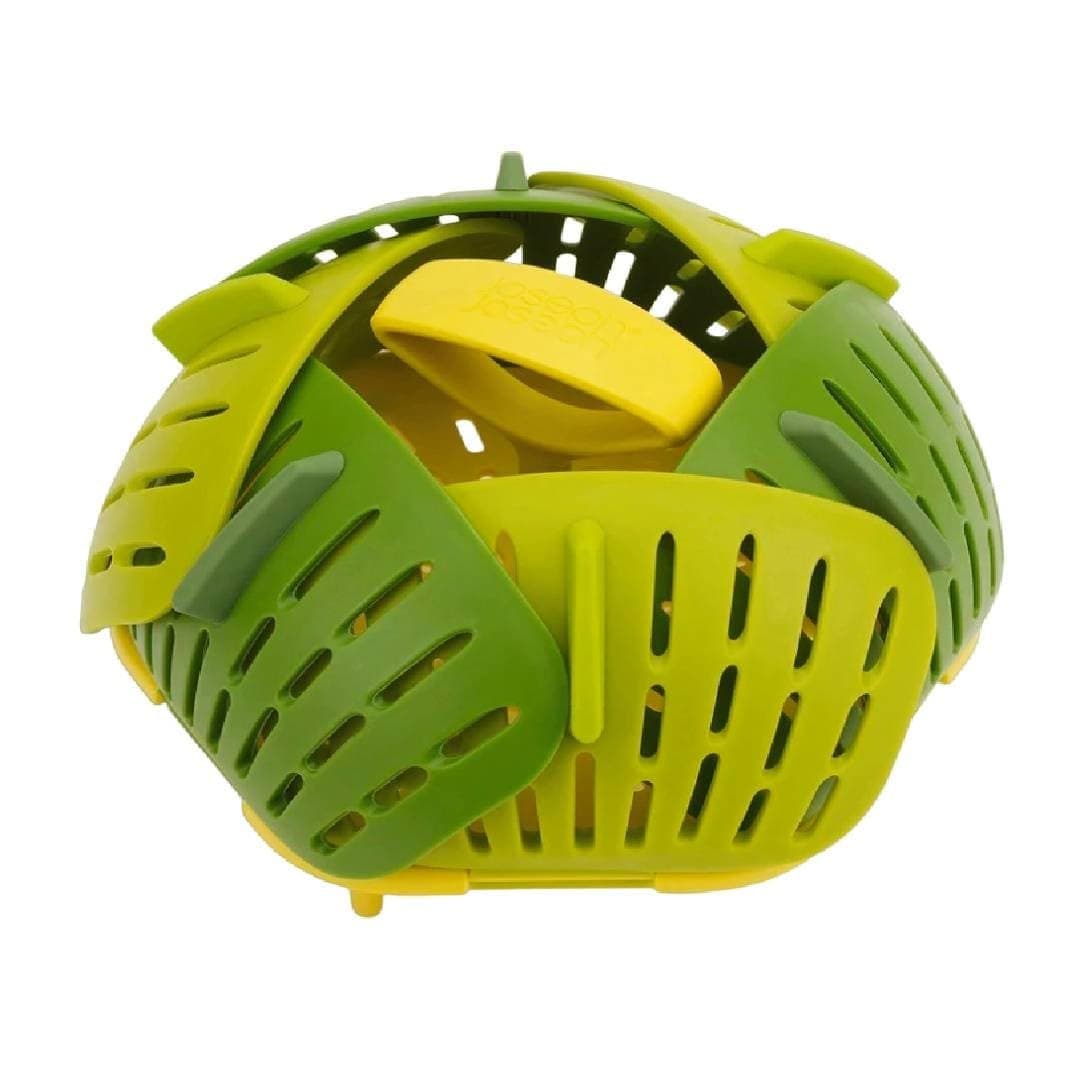 45030 Bloom Folding Steamer Basket, Green