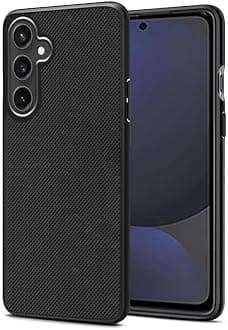 FabeKee Back Cover Case Compatible for Samsung Galaxy S24 FE 5G (Textured Grip Design | Camera Protetion | Slim and Light Weight | Soft Touch and Feel | Black) (Samsung S24 FE 5G)