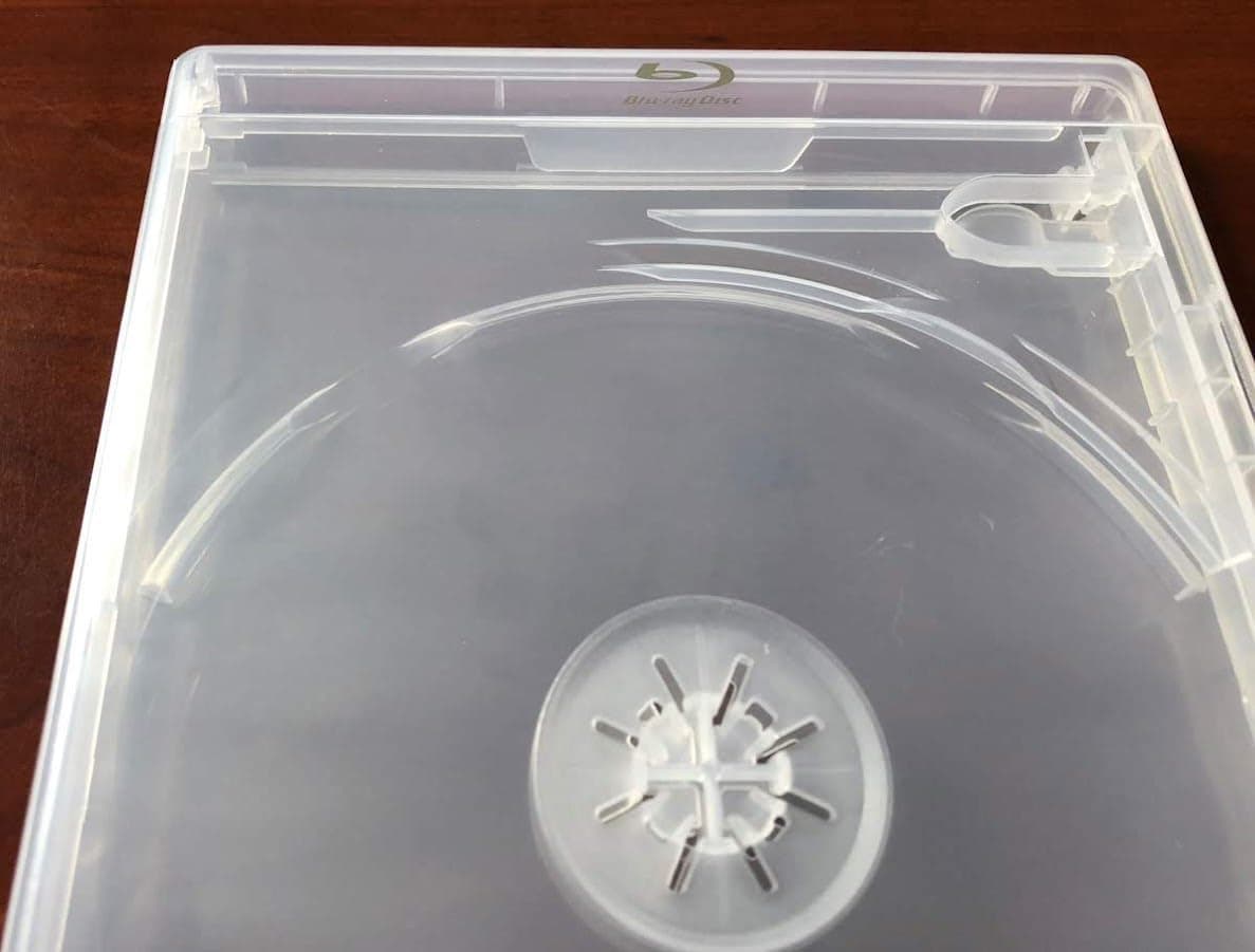 Viva EliteNew 5 Clear Blu-Ray Double Case Box 12.5 mm Standard Size WITH Logo Hold 2 Discs
