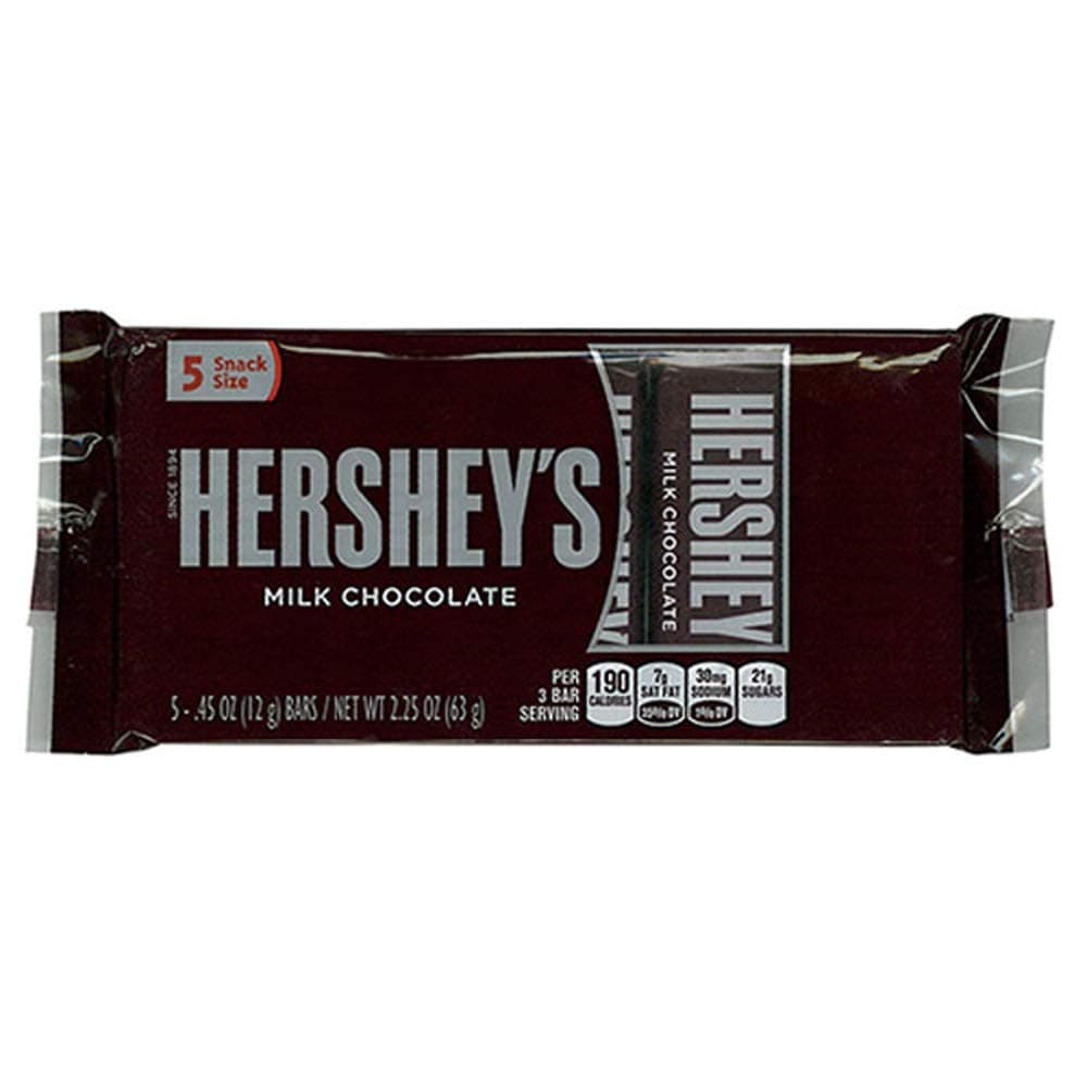 Hershey Milk Chocolate Mini Bars1pk 5ct 2.25oz
