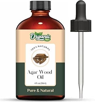 Organic Zing Agarwood (Aquilaria malaccensis) Oil | Pure & Natural Essential Oil for Skincare, Aroma & Diffusers - 118ml/3.99fl oz