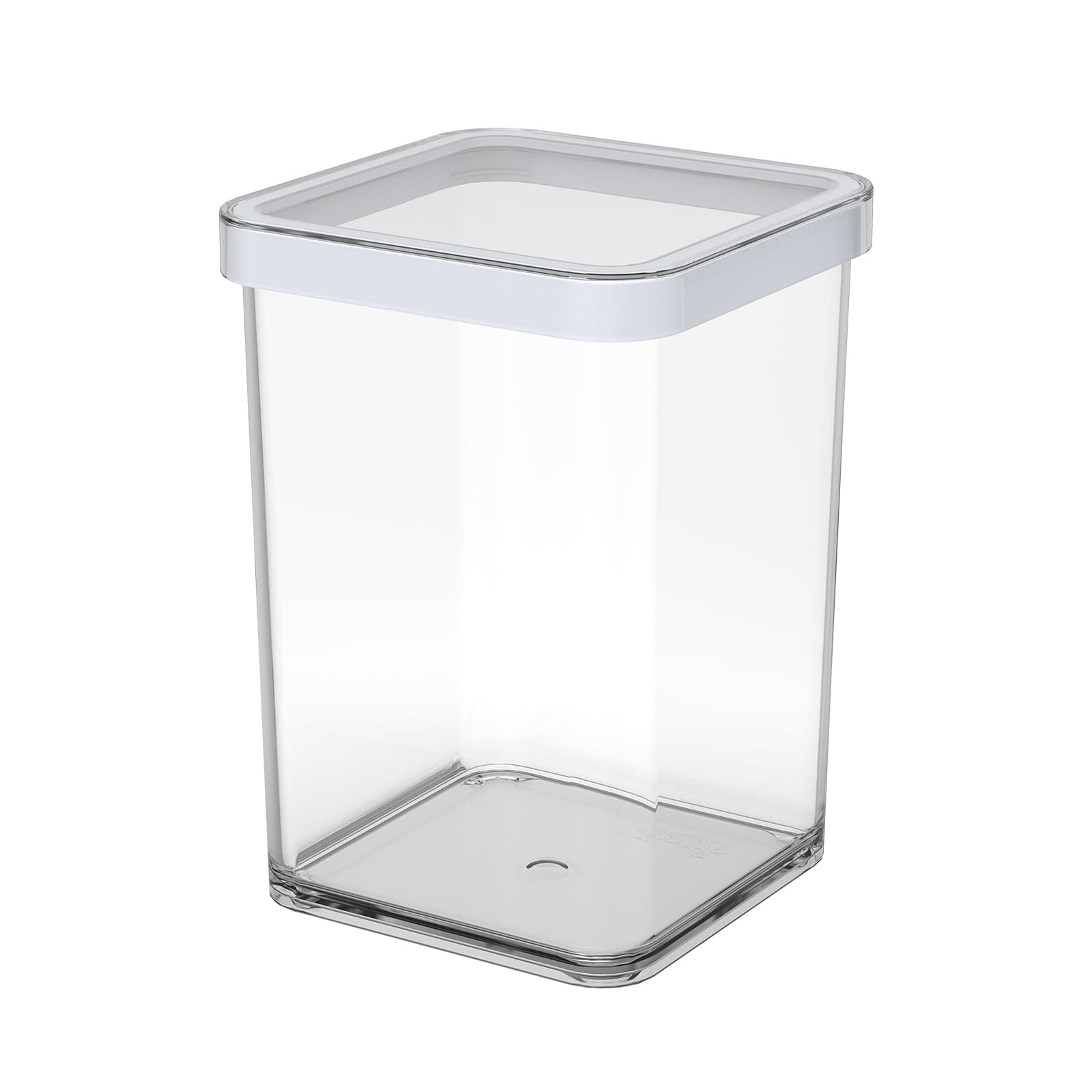 Rotho, Loft, Storage box 1 l with lid, Plastic (PP) BPA white/transparent, 1l (10,0 x 10,0 x 14,2 cm)