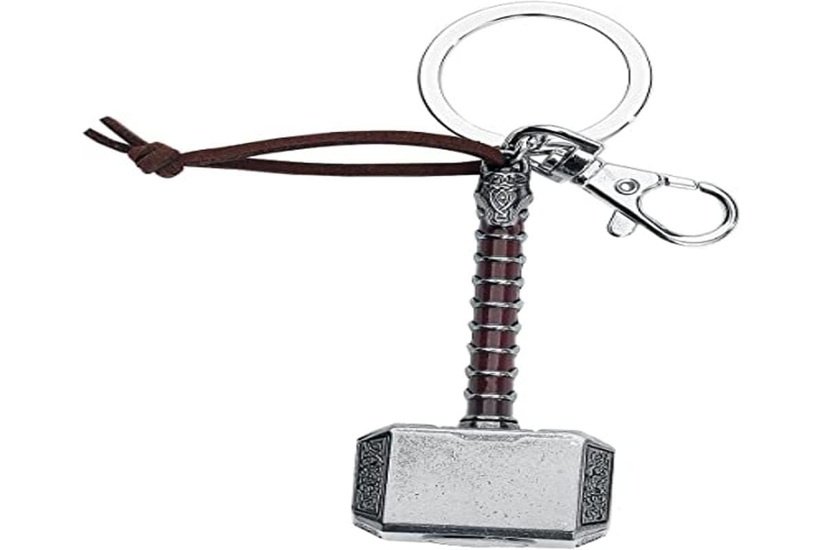 Monogram Marvel Thor The Dark World Hammer Pewter Silver Keychain - 67868