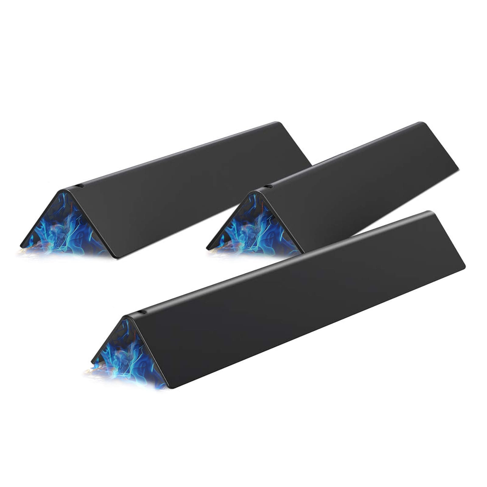 15.3" Heavier Flavorizer Bars Replacement for Weber Spirit I & II 200 Series, E/S210 E/S220 Grills with Front-mounted Control, Porcelain-enameled, 3.5" W, 3-Pack