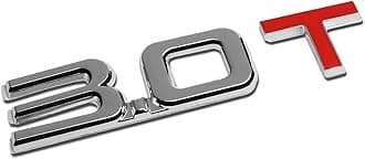 Auto Dynasty 3D Letter Metal Emblem 3.0T Badge