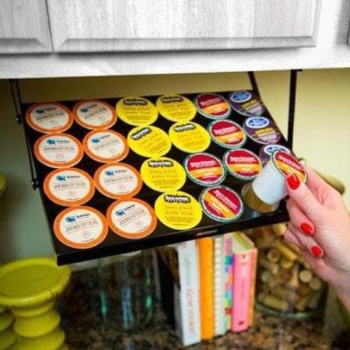 Coffee Keepers Under Cabinet Kcup Store Elite, Black