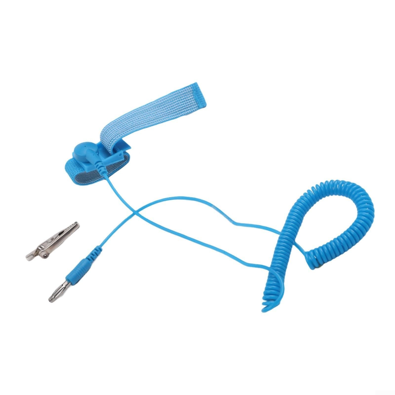 Anti-Static Wrist Strap with Copper-Plastic Composite Build and Double-Circuit Design for Enhanced Static Collection Efficiency