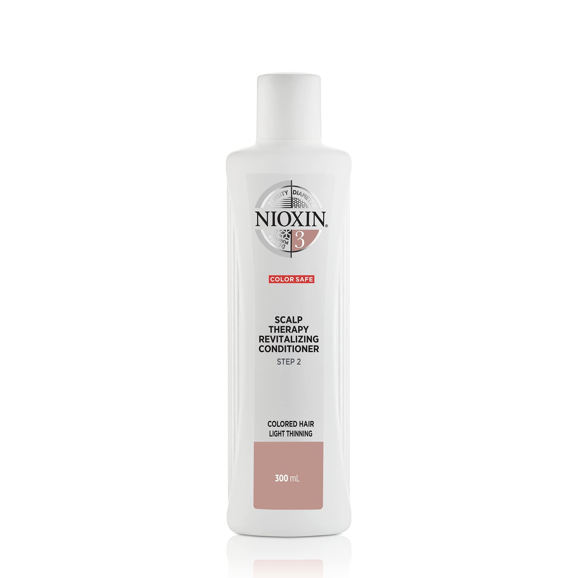 Nioxin 3-Part System | System 3 | Coloured Hair with Light Thinning Hair Treatment | Scalp Therapy | Hair Thickening Treatment