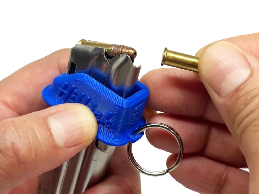 Magazine Speed Loader for Smith & Wesson M&P 22, M&P 22 Compact, Model 22A; Ruger SR22, Colt 1911 22LR, Walther P22, PPQ M2, Beretta M9, 92 FS, M9A1 22LR LRM (Blue)