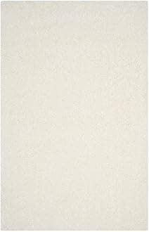 ZBLER Carpet Shaggy Super Soft Carpet for Home & Living Room (3x5 feet, Ivory)