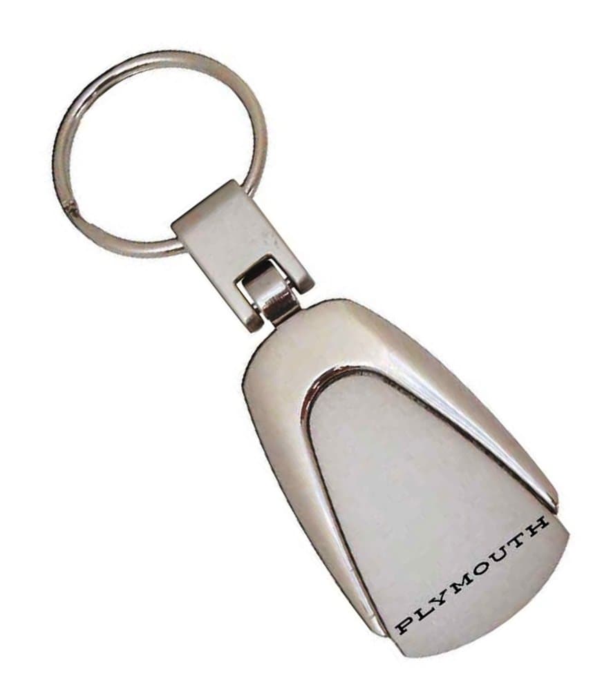 Plymouth Teardrop Shaped Key Chain