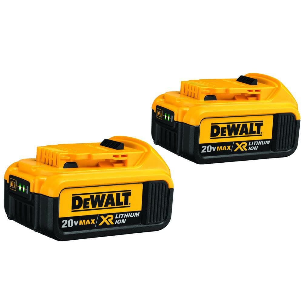 DEWALT 20V MAX 3 Ah Lithium Ion Battery 2-Pack (DCB204-2)