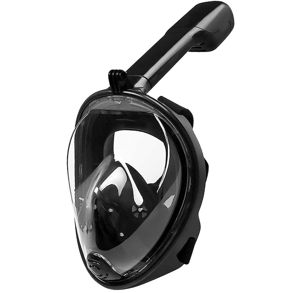 MountDog full face snorkel mask-Black