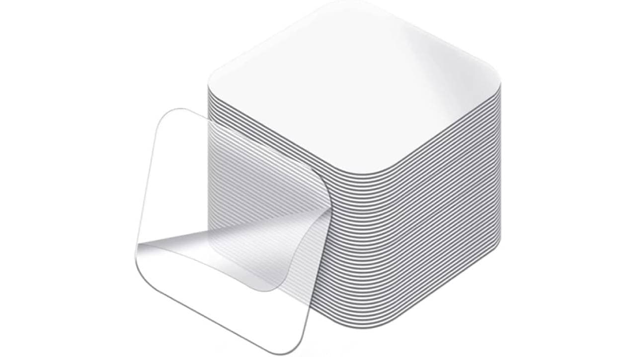 Large Double Sided Adhesive Pads for Mounting, 2.36In Two Sided Precut Squares Tape, Clear Mounting Square Tape - (1 Piece)