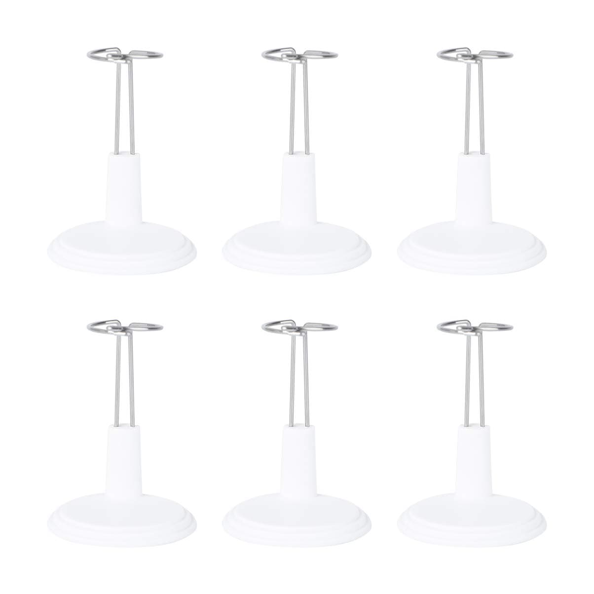 NUOBESTY 6pcs Doll Display Rack Toy Model Bracket Storage Rack Portable Stand