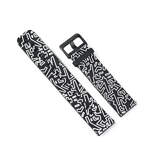 Yimitech Replacement Wrist Strap for Amazfit Bip (B&W World)