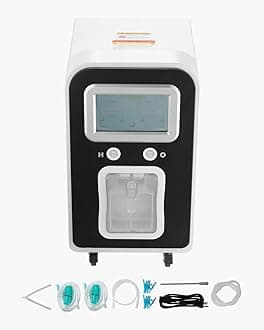 Hydrogen Inhalation Machine, 99.99% High Purity Hydrogen Inhaler, HO-Separated 1800ml/min Dual Port Hydrogen Oxygen Inhaler, Hydrogen-Rich Water Generator with Wheels for Home Travel