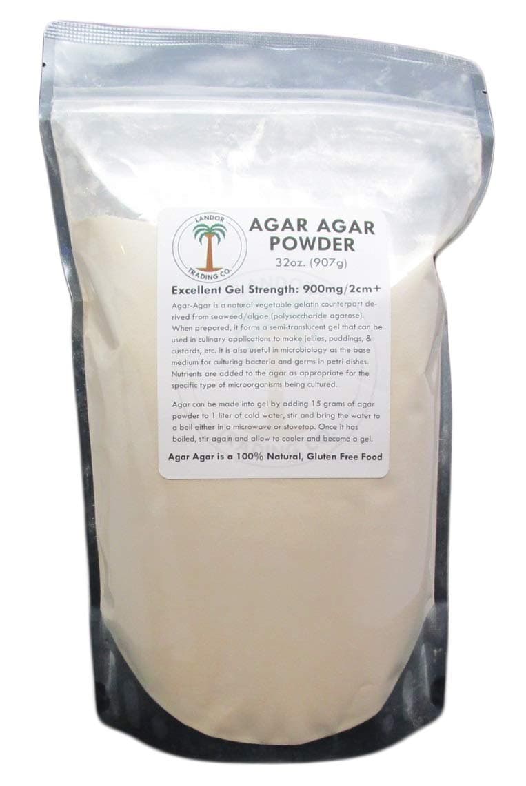Agar Agar Powder - 2 Pounds, Excellent Gel Strength