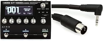 GT-1000CORE Multi-effects Processor & BMIDI-5-35 - Type A MIDI to 3.5mm TRS Cable - 5 foot
