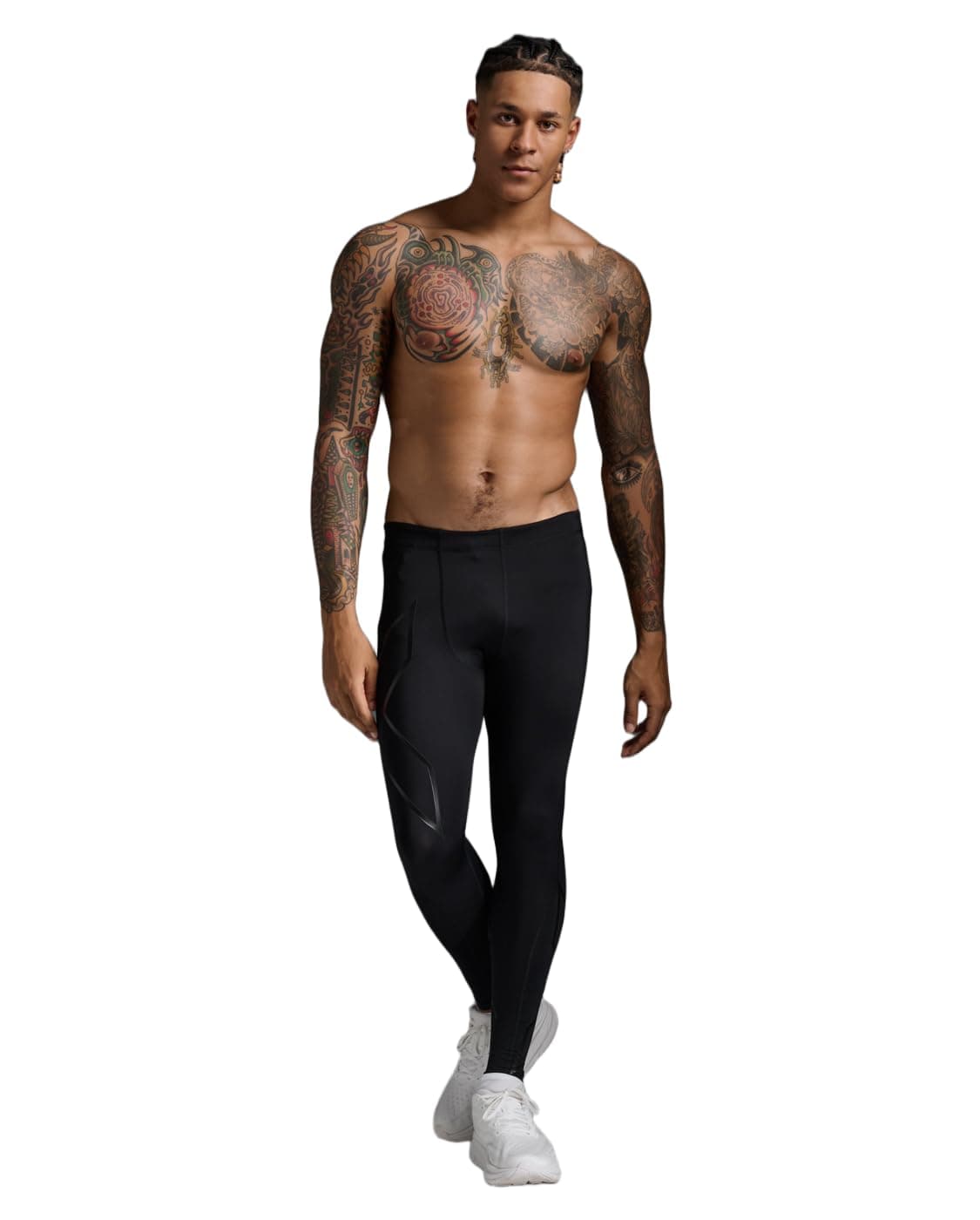 Men's Core Tights Compression Pants, Black/Nero, L UK