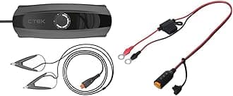 CTEK CS ONE Battery Charger and Maintenance Device with APTO Technology & 56-382 Indicator Eyelet M8: Practical LED Indicator for Immediate Battery Charge Levels, Red/Black